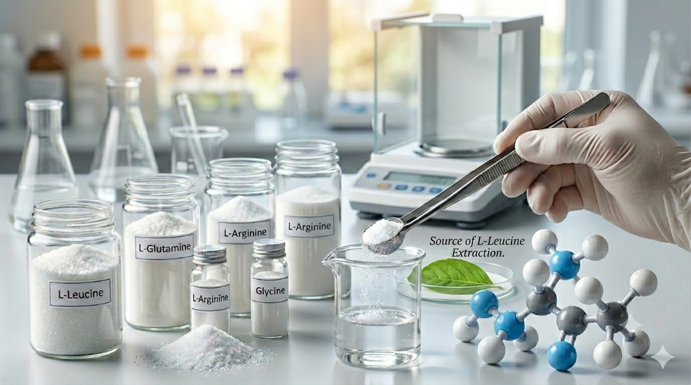 High-purity amino acid powder and nutraceutical supplement capsules for nutraceutical formulations